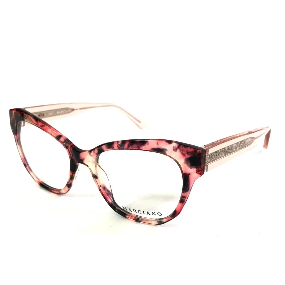Marciano Eyeglasses Frames GM0339 054 Pink Havana Cat Eye Full Rim 50-17-140